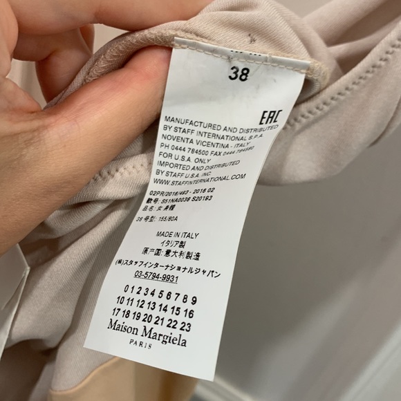 Maison Martin Margiela Light Pink Bodysuit Size 38 - Picture 8 of 10